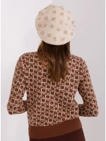 Czapka AT CZ model 18985203 jasny beżowy - FPrice