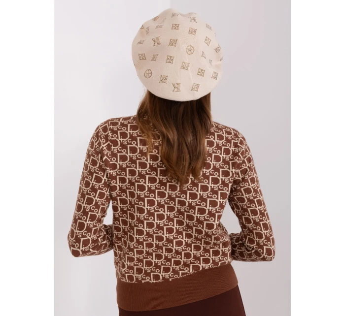 Czapka AT CZ model 18985203 jasny beżowy - FPrice