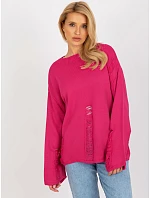 Sveter BA SW 8043.08X fuchsiový