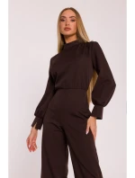 model 21296105 Kombinéza se stojáčkem hnědá - Moe