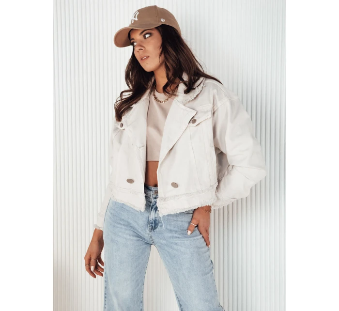Dámská džínová bunda light beige Dstreet model 21972707 - FashionStreet