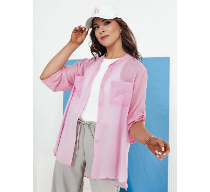 Dámské tričko růžové model 21976262 - Dstreet Dámské tričko růžové model 21976262 - Dstreet