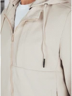 Pánská přechodná bunda s kapucí béžová Dstreet model 21986410 - FashionStreet