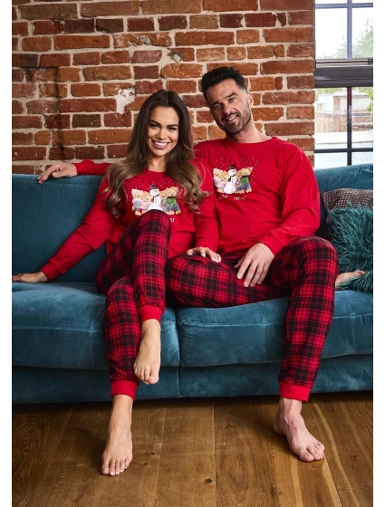 model 21413624 Zimní dlouhé/r Vánoce S2XL dámské pyžamo - Cornette