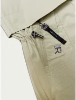 Béžový dámský kabát s kapucí model 19761492 - Glakate Béžový dámský kabát s kapucí model 19761492 - Glakate