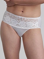 Dámske čipkované nohavičky PLAYTEX FLOWER ELEGANCE RCS MIDI BRIEF - PLAYTEX - biele