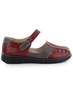 Dámske pohodlné ažurové topánky na suchý zips Unisoft 9955