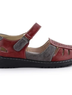 Dámske pohodlné ažurové topánky na suchý zips Unisoft 9955