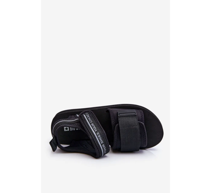 Damskie Sandały Na Rzepy Big Star LL274784 Czarne