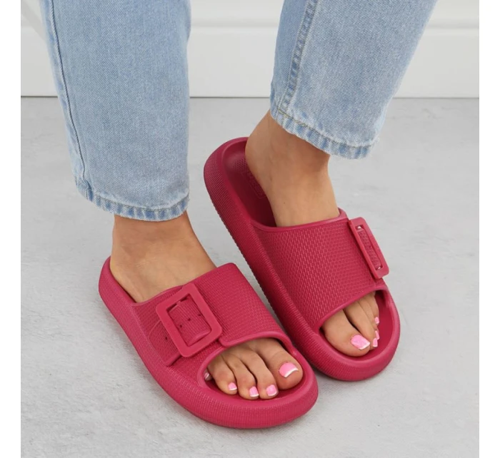Dámske šľapky RR274A583 Dark pink - Big Star