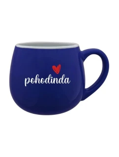 POHODINDA - tmavomodrý keramický hrnček 300 ml