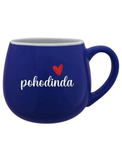POHODINDA - tmavomodrý keramický hrnček 300 ml