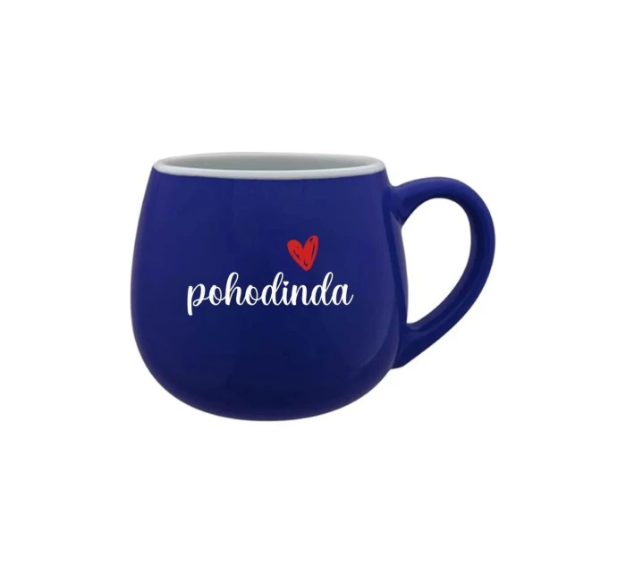 POHODINDA - tmavomodrý keramický hrnček 300 ml