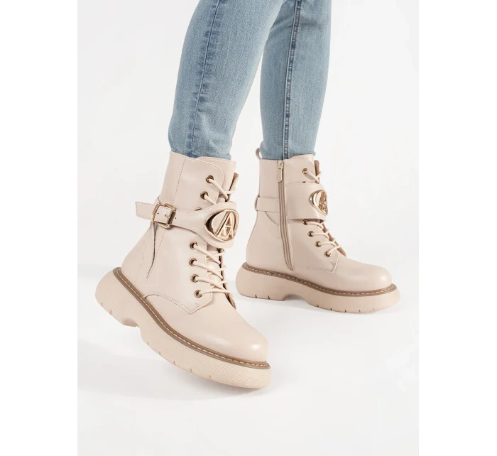 Módní kotníčkové boty dámské platforma Módní kotníčkové boty dámské platforma