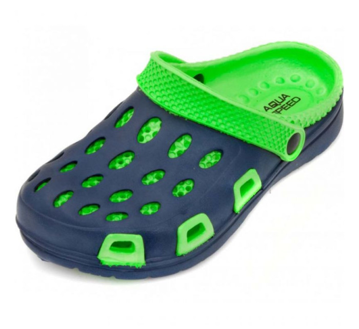 Detské ponožky Aqua-speed Silvi JR farba 48 zeleno-modrá