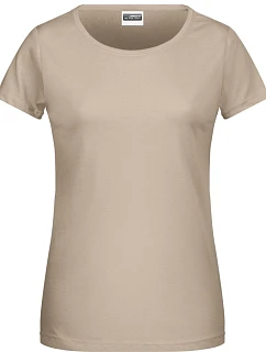 8007 Dámské tričko z bio bavlny model 22415394 stone - Daiber