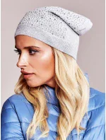 Dámská čepice AT CZ model 16719366 světle šedá - FPrice Dámská čepice AT CZ model 16719366 světle šedá - FPrice