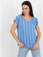 Dámska blúzka D73771R10978Q modrá - FPrice