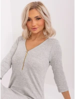 Sukienka EM SK HS 20 model 18781150 jasny szary - FPrice Sukienka EM SK HS 20 model 18781150 jasny szary - FPrice