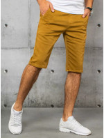 Pánske horčicové džínsové šortky Dstreet SX1438