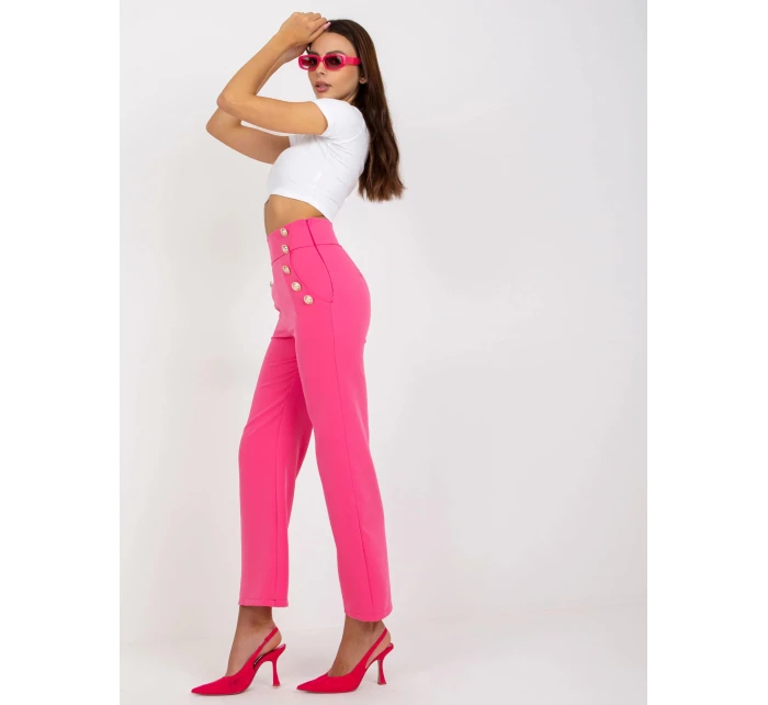 Dámské kalhoty model 18611614 tmavě růžová - FPrice