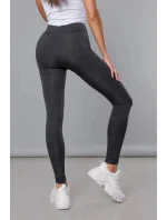 Tmavě šedé hrubší bavlněné legíny model 18406777 - J.STYLE