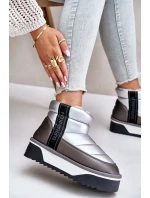 Niskie Śniegowce Na Grubej Podeszwie D.Franklin DFSH371010 Srebrne