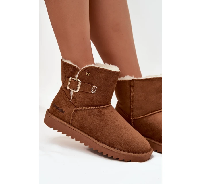 Śniegowce Damskie Z Klamrą Wrangler 20253091.37B Camel Śniegowce Damskie Z Klamrą Wrangler 20253091.37B Camel