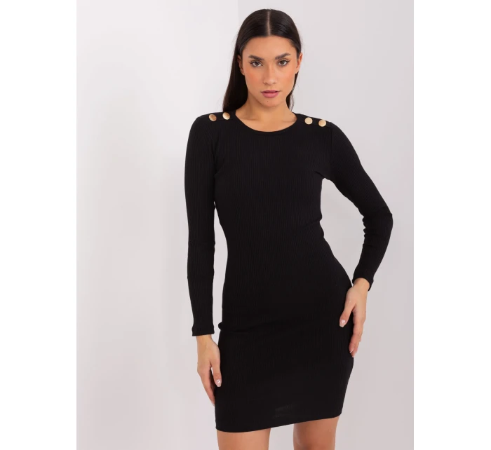 Sukienka RV SK model 19077467 czarny - FPrice Sukienka RV SK model 19077467 czarny - FPrice