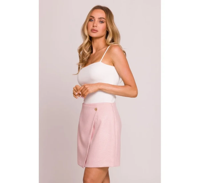 M854 Mini sukňa - broskyňová M854 Mini sukňa - broskyňová