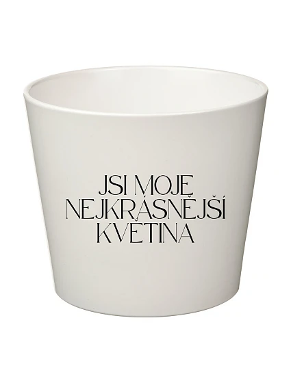 JSI MOJE NEJKRÁSNĚJŠÍ KVĚTINA - malý květináč