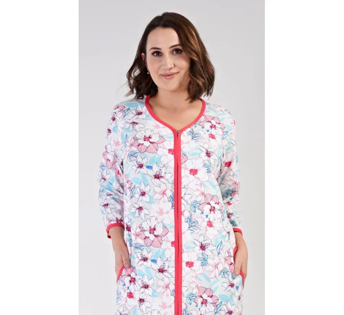 Dámské domácí šaty s tříčtvrtečním rukávem model 18316210 - Vienetta