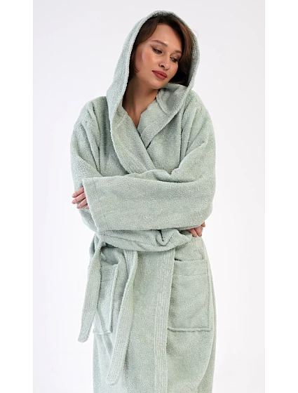 Dámský župan dlouhý s kapucí model 22407163 - Vienetta