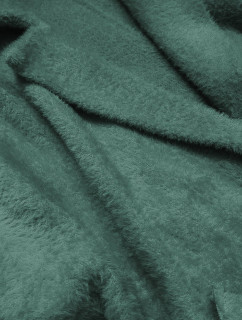 Vlnený prehoz cez oblečenie typu "alpaka" v morskej zelenej farbe (7108)