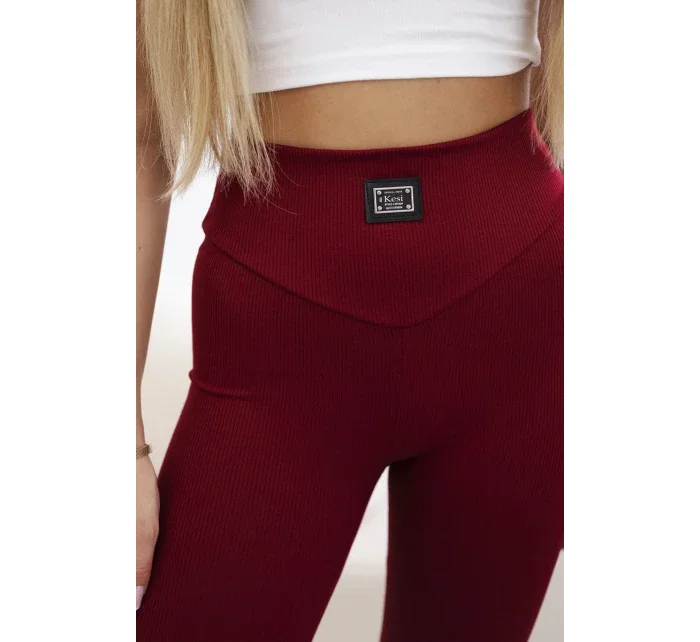 Pruhované legíny Burgundsko Pruhované legíny Burgundsko