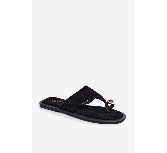 Dámské ploché žabky s ozdobným detailem Fedira