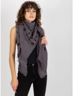 Šátek AT CH  tmavě šedý model 17967063 - FPrice