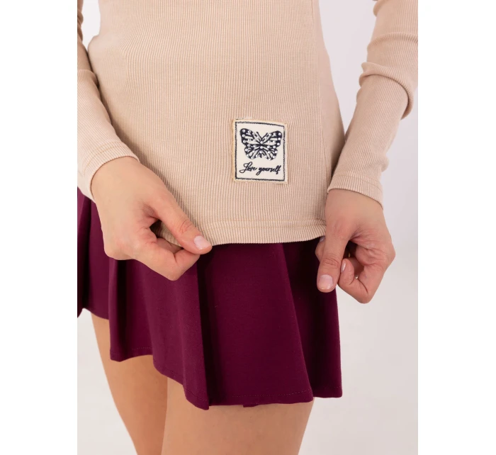 Bluzka CLM BZ model 20752445 beżowy - FPrice Bluzka CLM BZ model 20752445 beżowy - FPrice