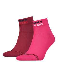 Ponožky Tommy Hilfiger Jeans 2Pack 701218956011 Pink/Burgundy