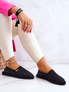 Dámské módní espadrilky Polka Dots Big Star - černé