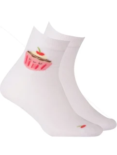 TENKÉ PONOŽKY FARBA 2-6 ROKOV DIEVČATÁ BIELA 21-23