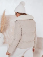 Dámská zimní manšestrová bunda béžová Dstreet model 21978699 - FashionStreet