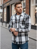 Pánská černobílá kostkovaná košile Dstreet model 21994085 - FashionStreet