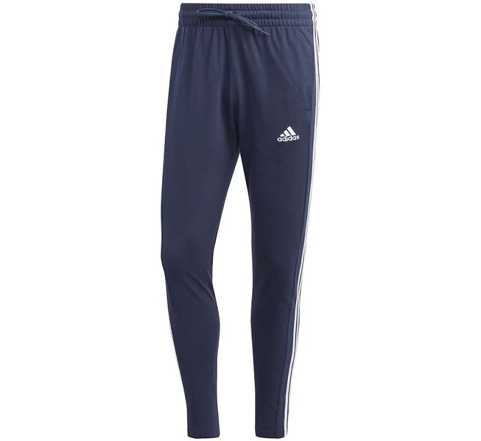 Nohavice adidas Essentials Single Jersey Tapered Open Hem 3-Stripes M IC0045