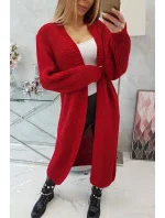 Dlhý sveter červený