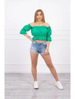 Španielska blúzka tmavo zelená Španielska blúzka tmavo zelená