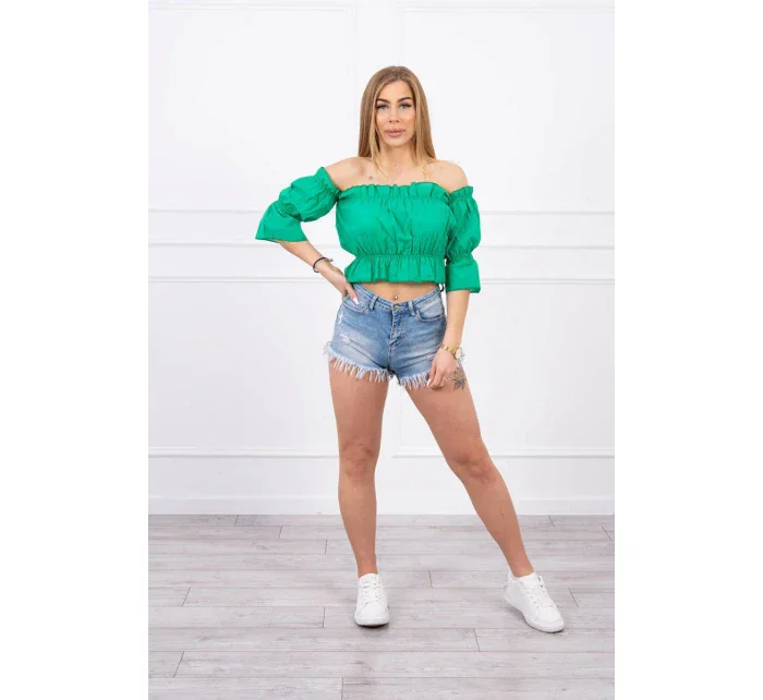 Španielska blúzka tmavo zelená Španielska blúzka tmavo zelená