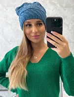 Dámska čiapka Dagmara K332 dark denim