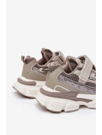 Športové tenisky Detská obuv na suchý zips Khaki Ronivelle Športové tenisky Detská obuv na suchý zips Khaki Ronivelle