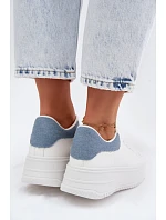 Dámské tenisky na platformě z umělé kůže model 22107415 - Boto